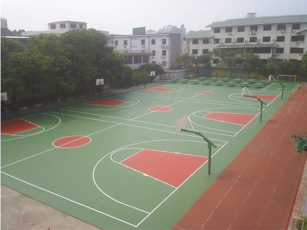 重庆塑胶篮球场施工(图1)