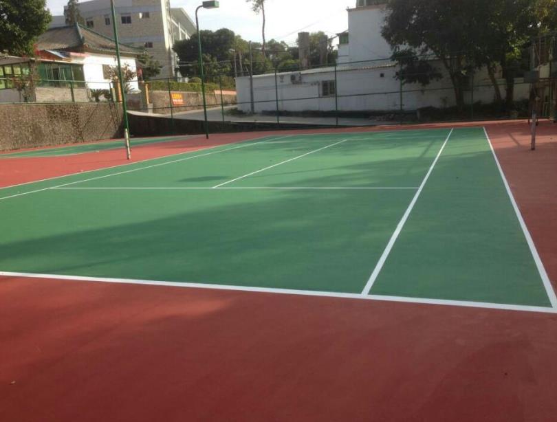 重庆塑胶运动网球场地建设