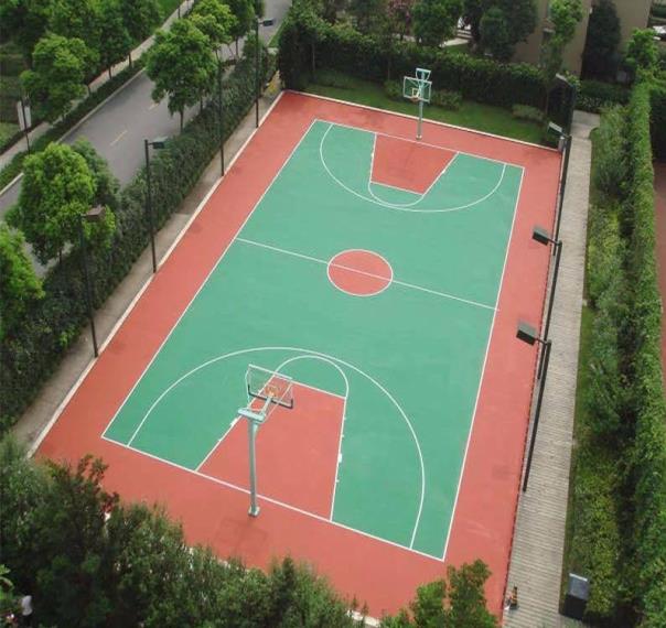 重庆塑胶篮球场 小区公园塑胶场地建设施工