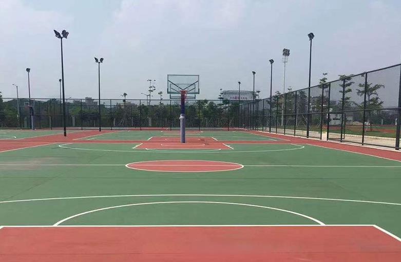 重庆九龙坡区塑胶运动场 篮球场设计施工