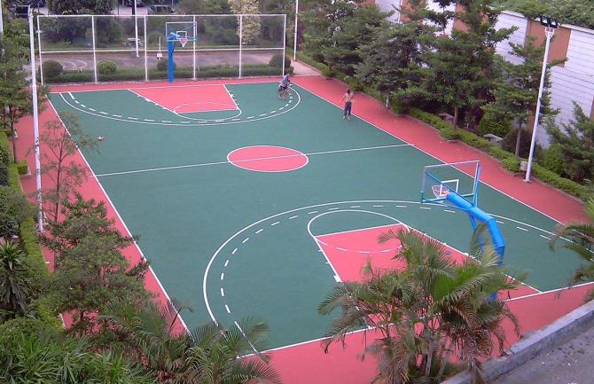 重庆室外塑胶篮球场建设施工(图1)